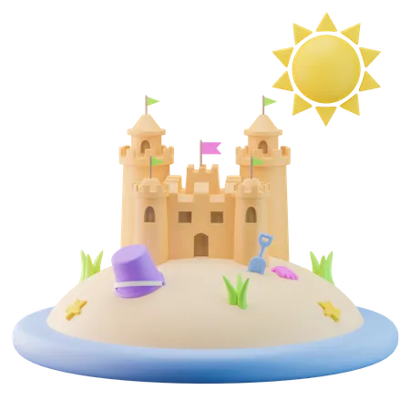 Castelo  3D Icon