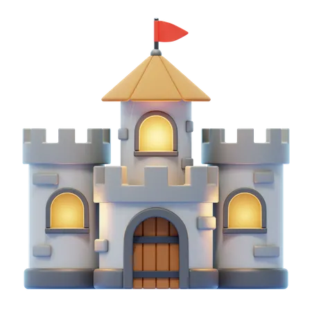 Castelo  3D Icon