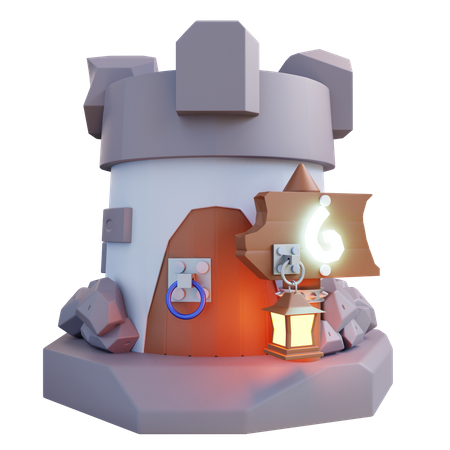 Castelo  3D Icon