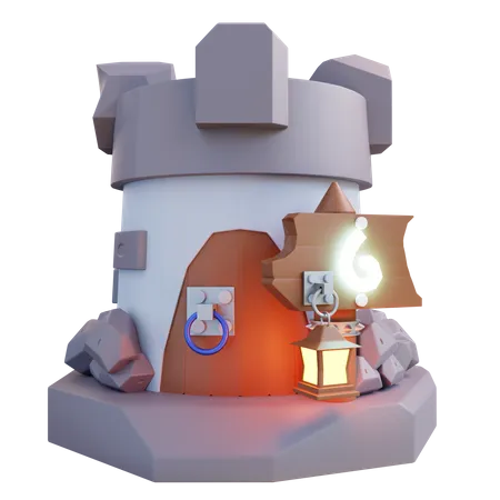 Castelo  3D Icon