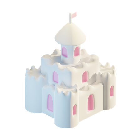 Castelo de Areia  3D Illustration