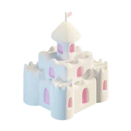 Castelo de Areia  3D Illustration