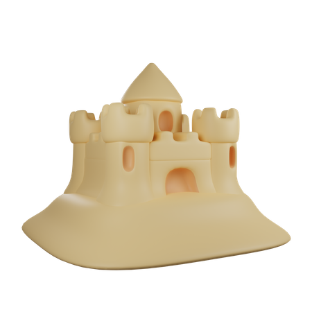 Castelo de Areia  3D Illustration