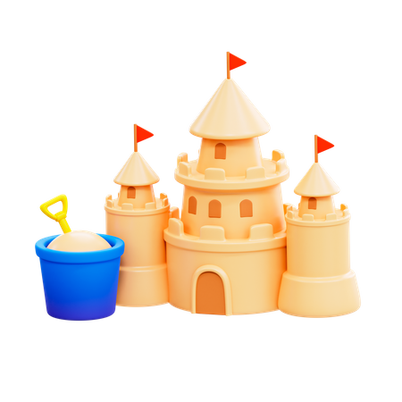 Castelo de Areia  3D Illustration