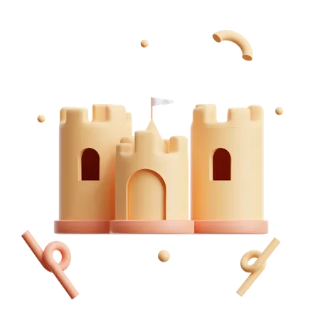 Castelo de Areia  3D Icon