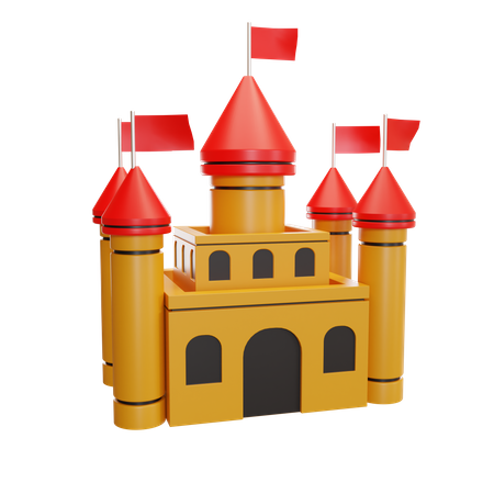 Castelo de brinquedo  3D Icon