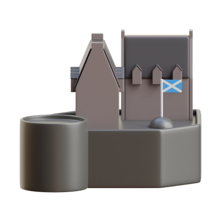 Castelo de Edimburgo  3D Icon