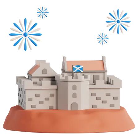 Castelo de Edimburgo  3D Icon