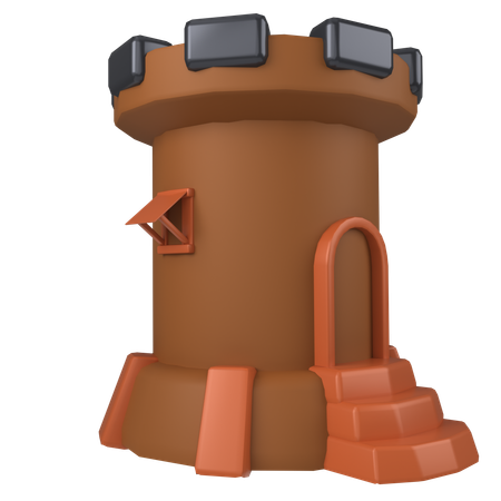 Castle Tower  3D Icon