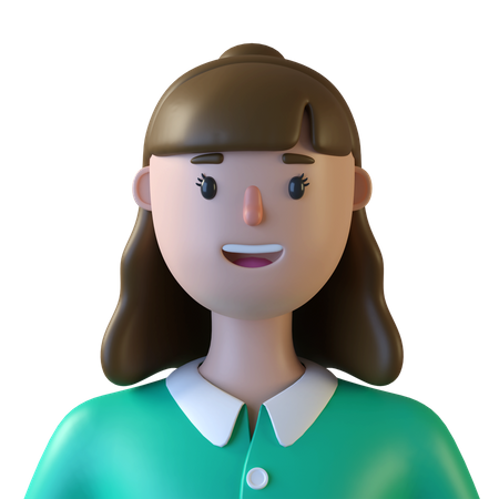 Casual Female  3D Icon