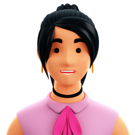 Casual Female  3D Icon