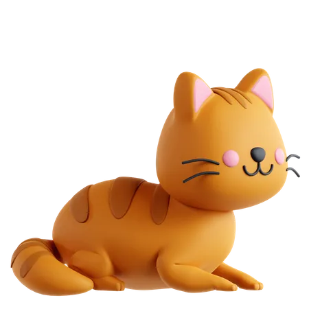 Cat Sphinx  3D Icon