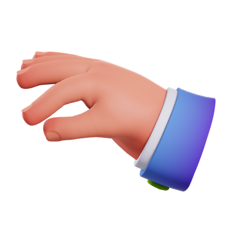 Catch Finger Gesture  3D Illustration