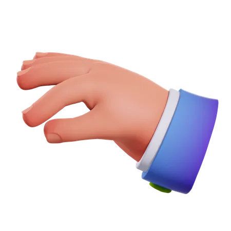 Catch Finger Gesture  3D Illustration