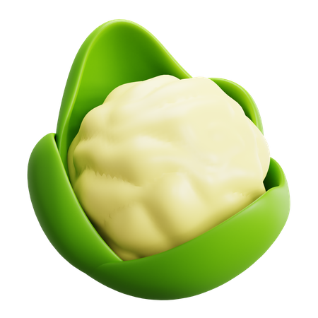 Cauliflower  3D Icon