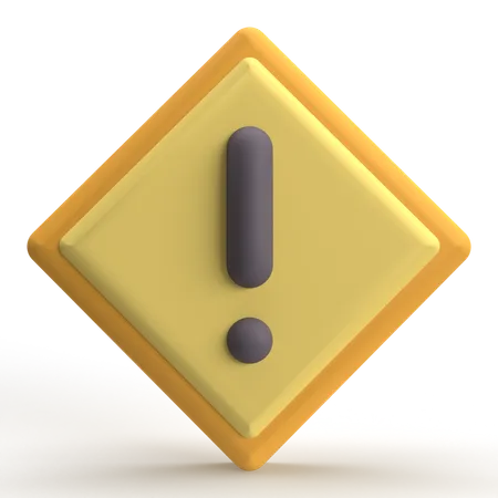 Caution  3D Icon