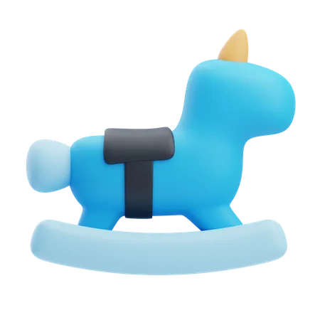 Cavalo de pau  3D Icon