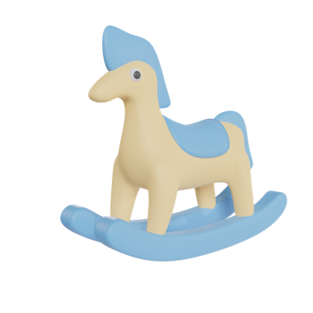 Cavalo de pau  3D Icon