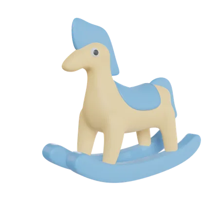 Cavalo de pau  3D Icon