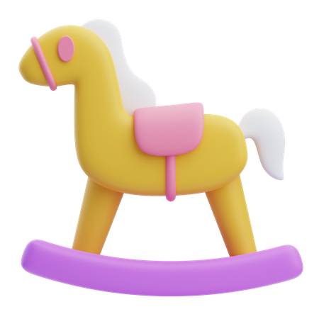 Cavalo de pau  3D Icon