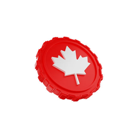 Cdn Coin  3D Icon