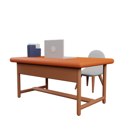 CEO workspace  3D Illustration