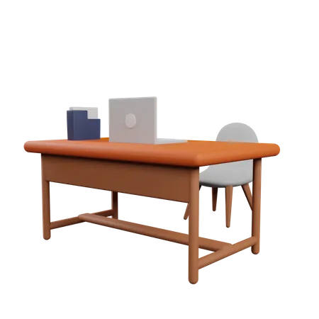 CEO workspace  3D Illustration