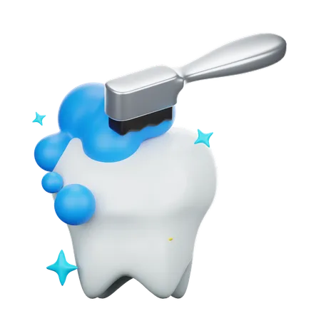 Cepillarse los dientes  3D Icon