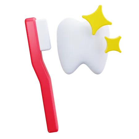 Cepillo de dientes  3D Icon