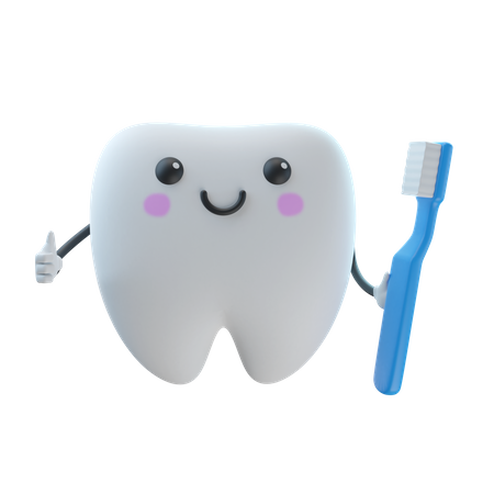 Cepillo de dientes  3D Illustration