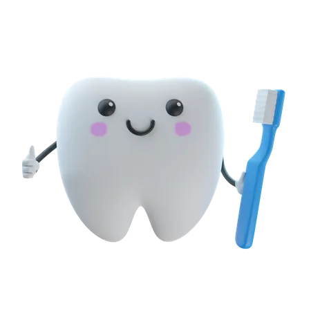 Cepillo de dientes  3D Illustration