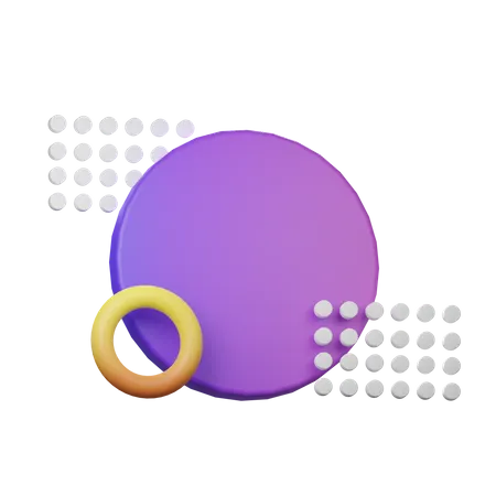 Cercle de memphis  3D Icon