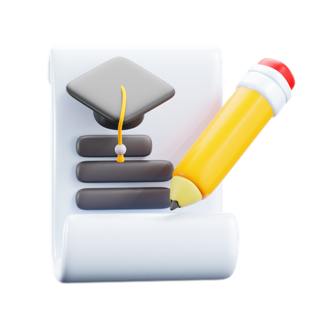 Certification  3D Icon