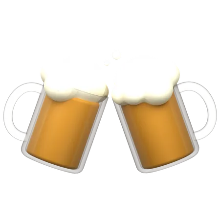 Saludos de cerveza  3D Icon