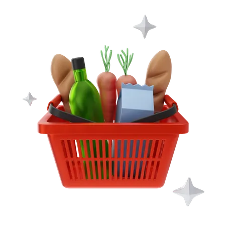 Cesta de la compra  3D Icon