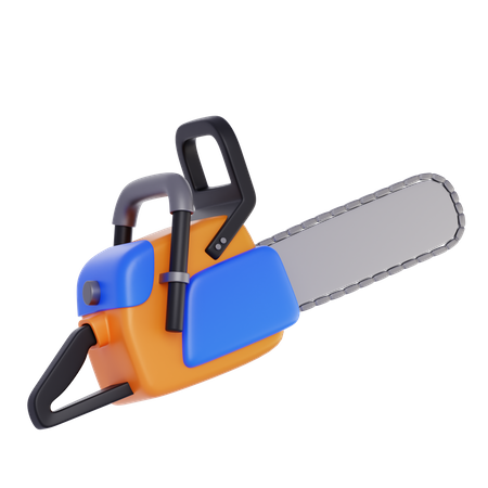 Chain Saw Machine  3D Icon