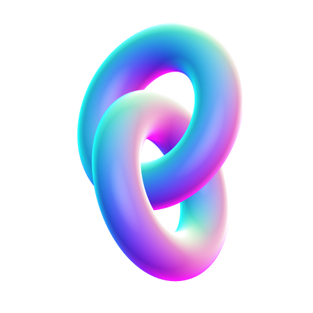 Chain Shape  3D Icon