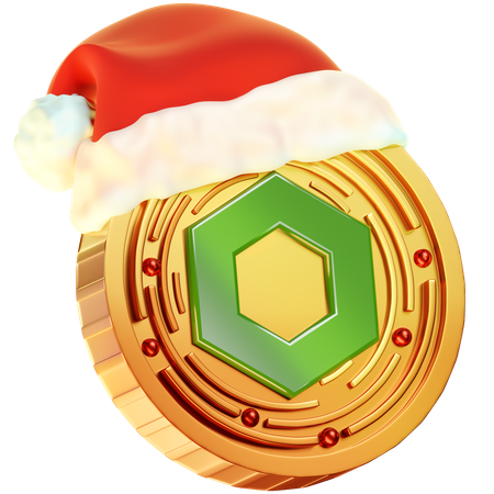 Chainlink Christmas Coin  3D Icon