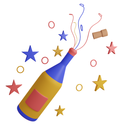 Champagne  3D Icon