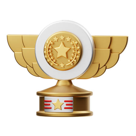 Champion Trophy  3D Illustration