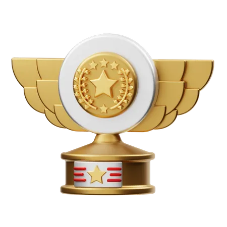 Champion Trophy  3D Illustration