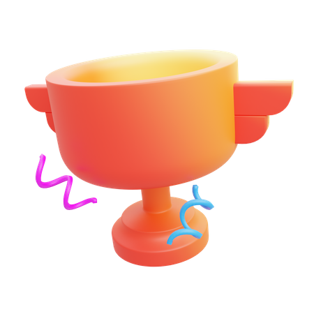 Champion Trophy  3D Illustration