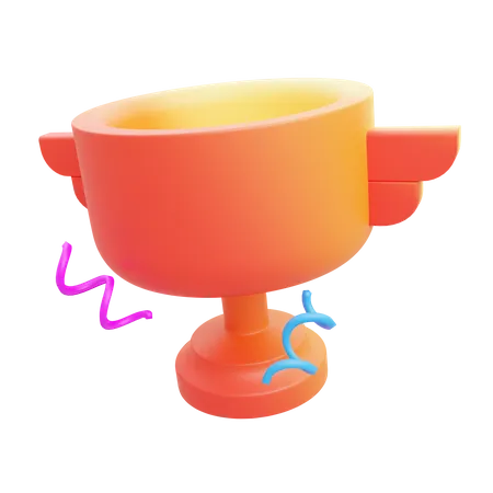 Champion Trophy  3D Illustration