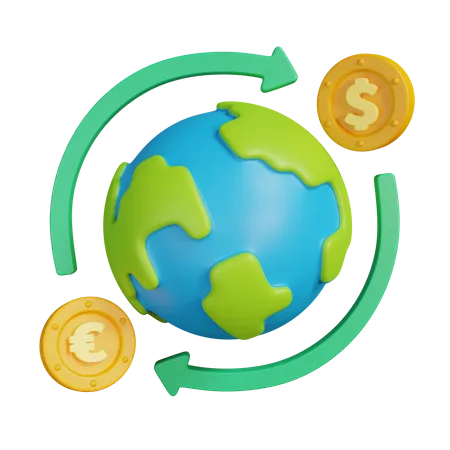 Monnaie d'échange  3D Illustration