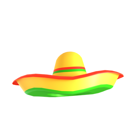 Chapéu mexicano  3D Icon