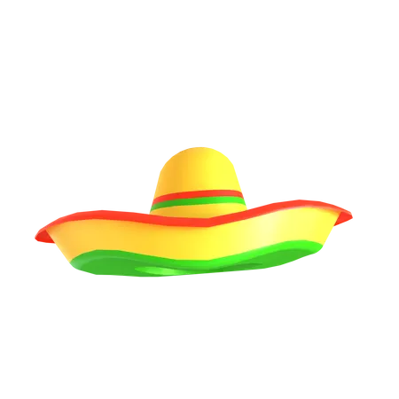 Chapéu mexicano  3D Icon