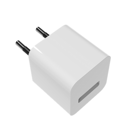 Charging adapter EUR  3D Illustration