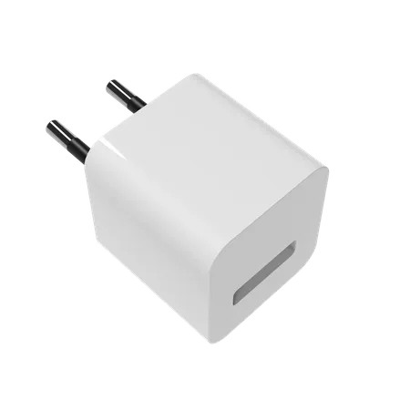 Charging adapter EUR  3D Illustration