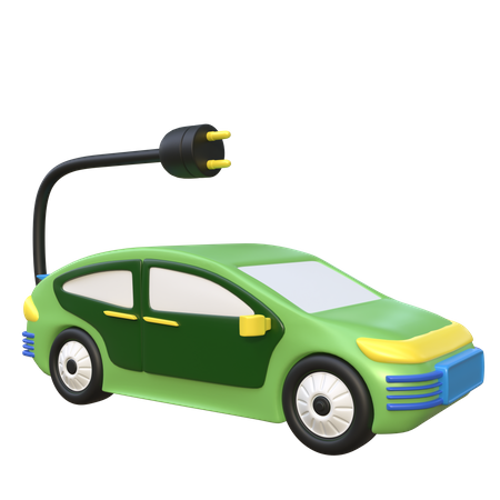 Charging Car  3D Icon