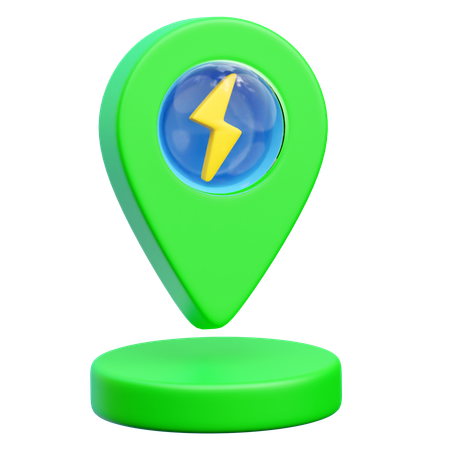 Charging Location  3D Icon